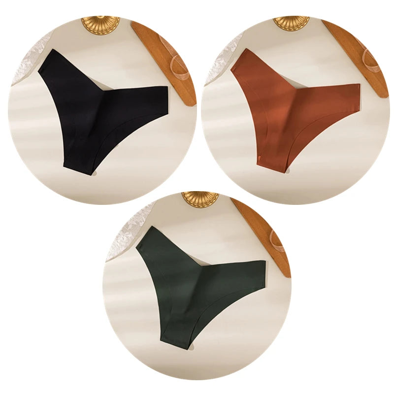 V Cut Seamless Panties 3pcs/Set