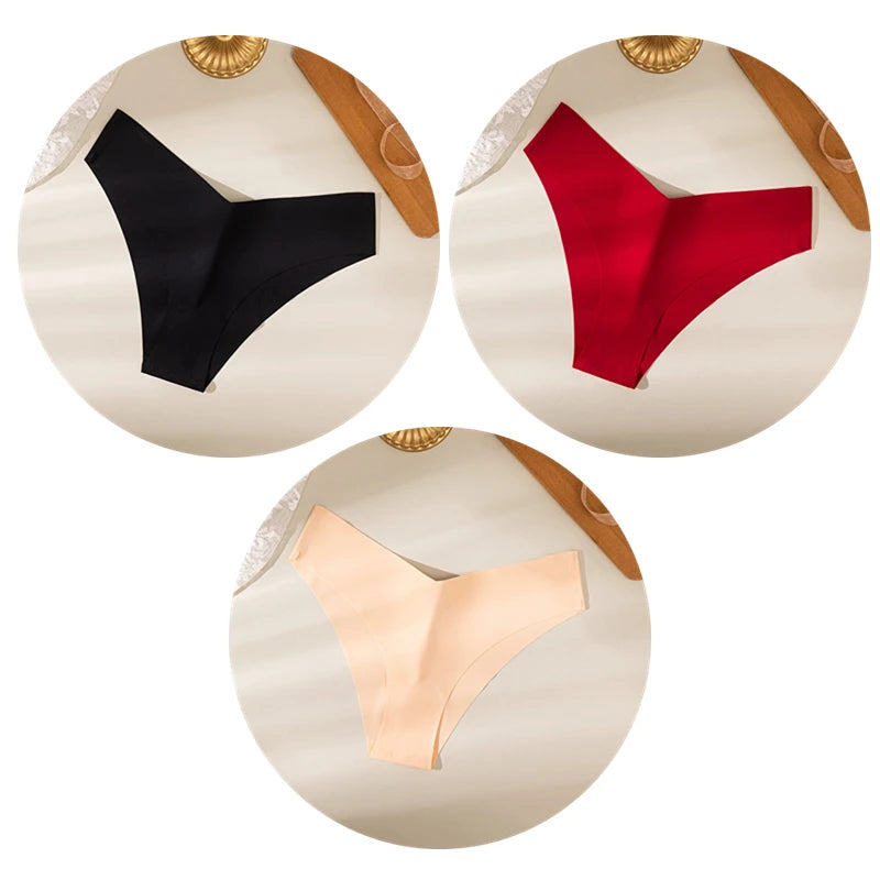 V Cut Seamless Panties 3pcs/Set