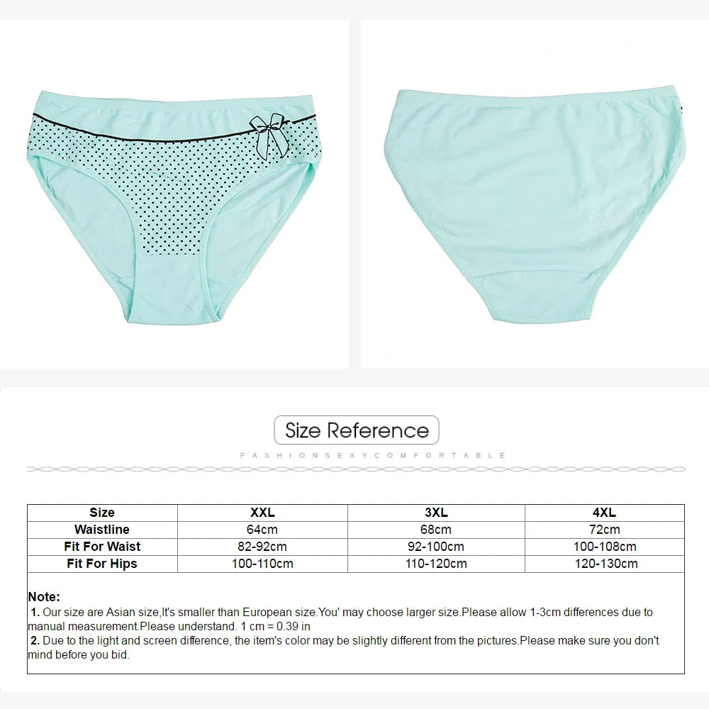 Plus Sized Cotton Underwear
