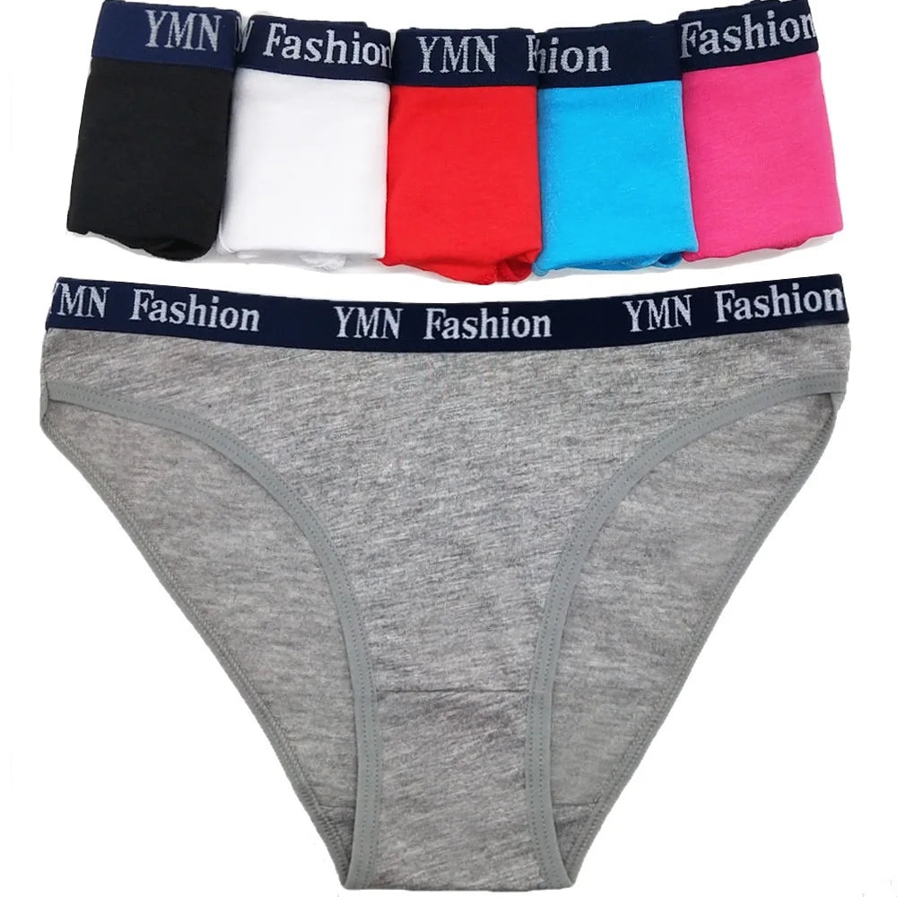 Cotton Underwear With Bow 6 Pcs/Set