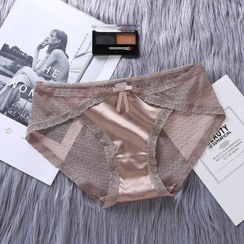 Satin Lace Underwear