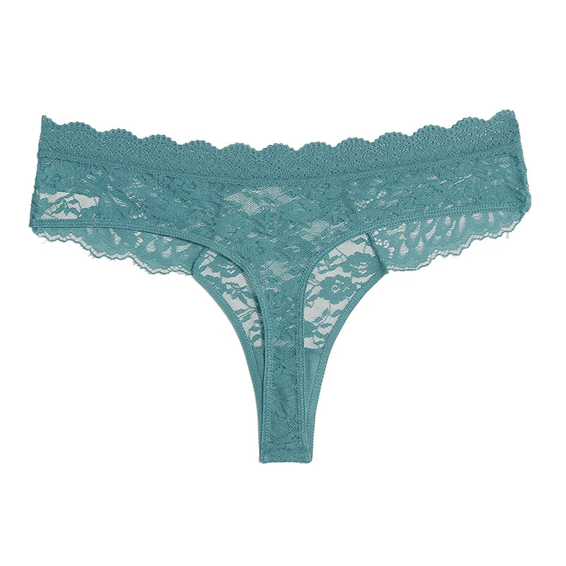 Lace Thong Hollow Out Panties