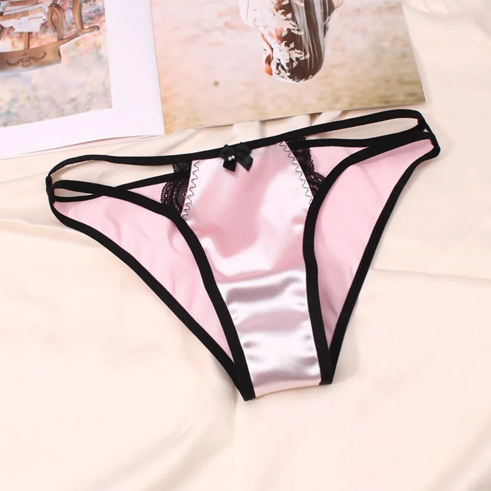 Satin Stretch See-Through Side Panty