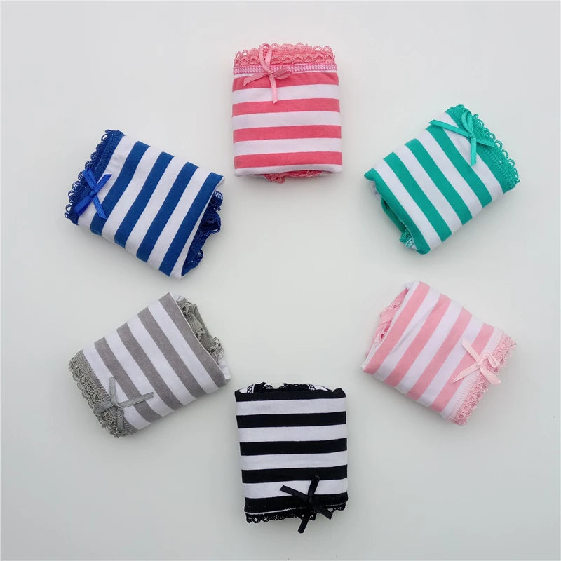 Cotton Striped Underwear 5 pcs/Set