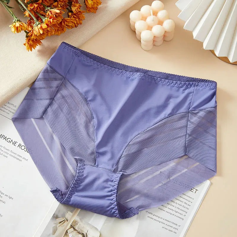 Plus Sized Stripped High Rise Panties