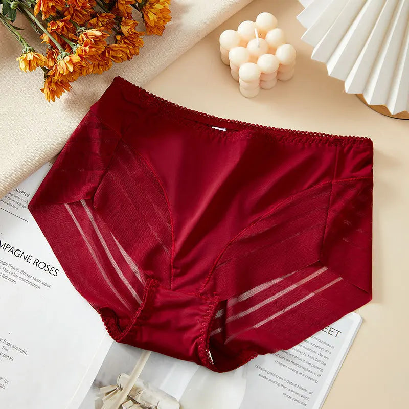 Plus Sized Stripped High Rise Panties