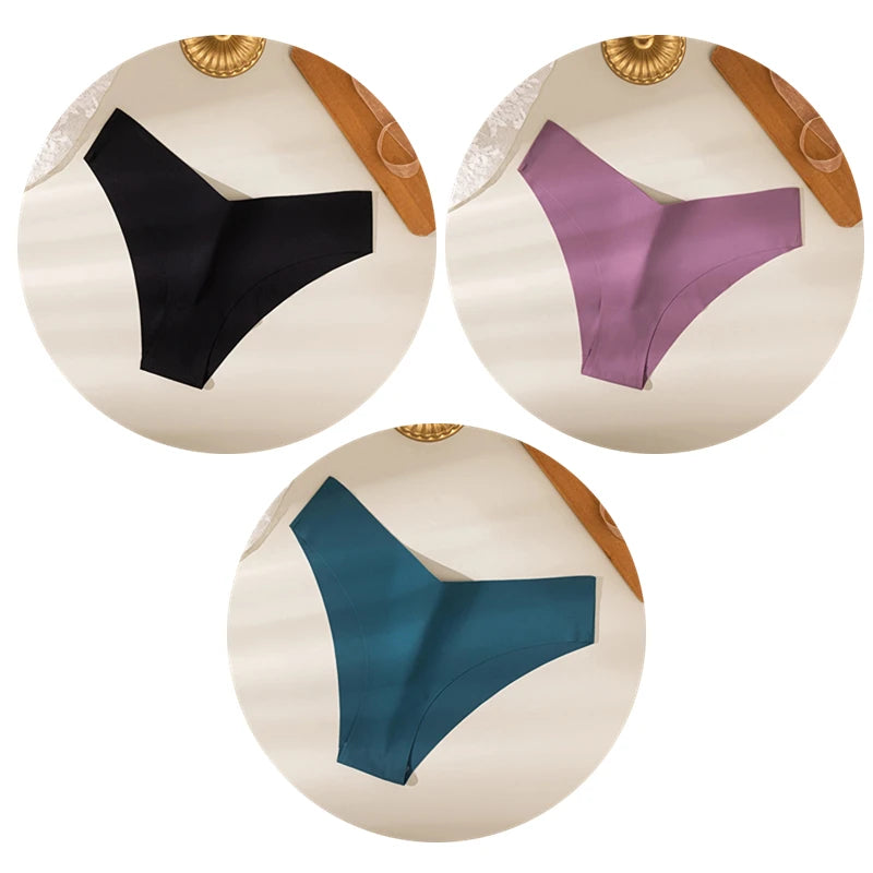 V Cut Seamless Panties 3pcs/Set