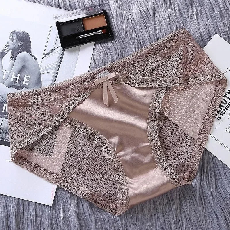 Satin Lace Underwear