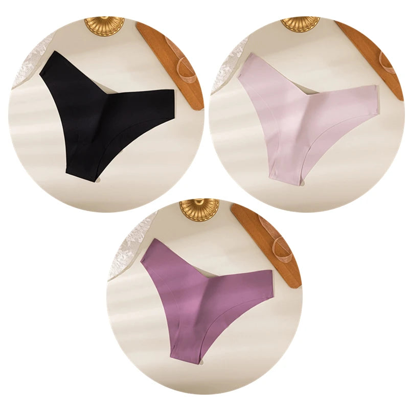 V Cut Seamless Panties 3pcs/Set