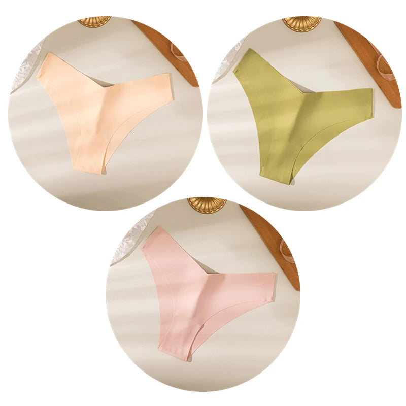 V Cut Seamless Panties 3pcs/Set