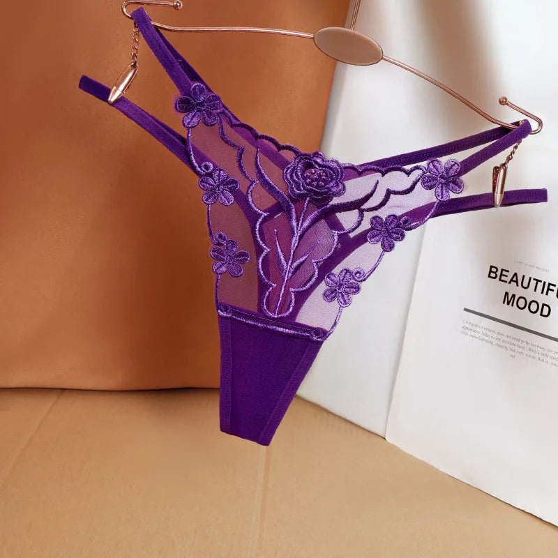 Floral Embroidered Panty