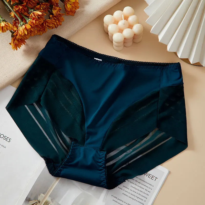 Plus Sized Stripped High Rise Panties