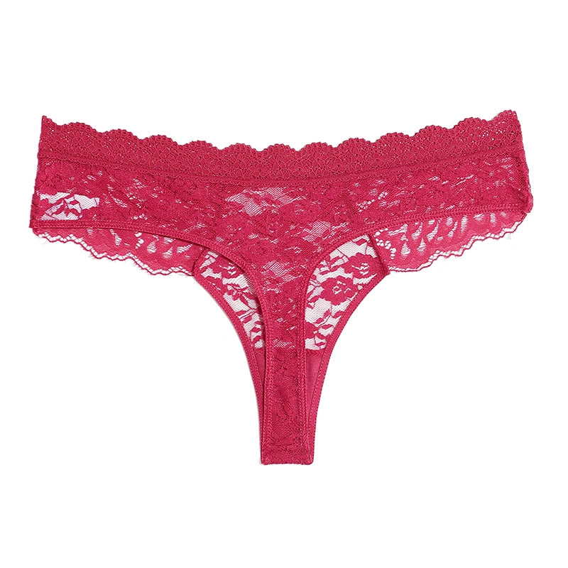Lace Thong Hollow Out Panties