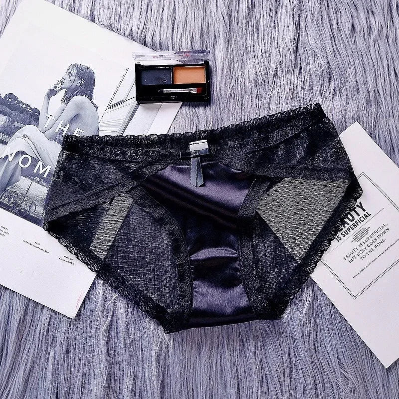 Satin Lace Underwear