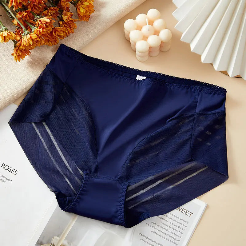 Plus Sized Stripped High Rise Panties
