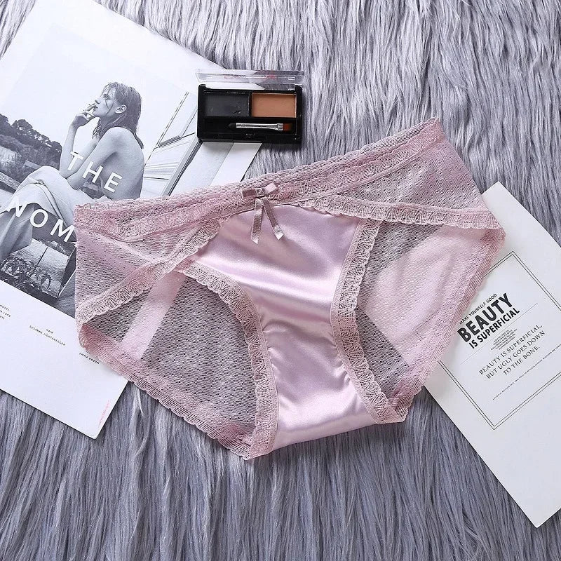 Satin Lace Underwear