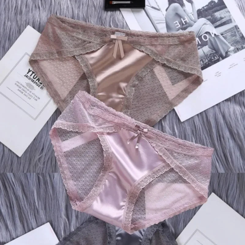 Satin Lace Underwear