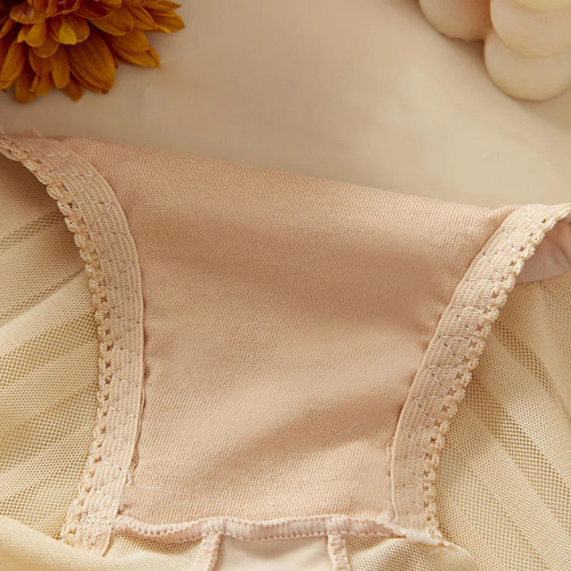 Plus Sized Stripped High Rise Panties