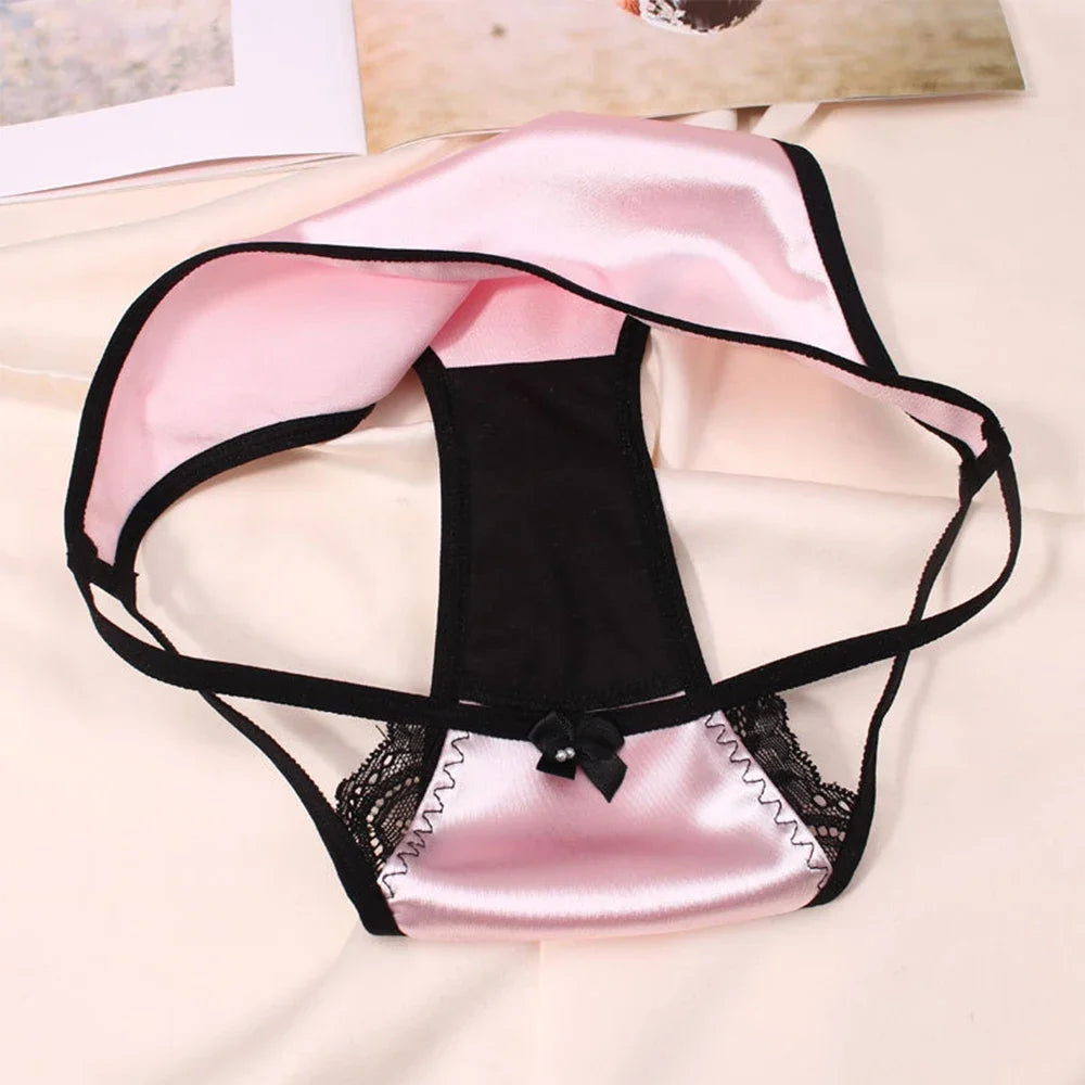 Satin Stretch See-Through Side Panty
