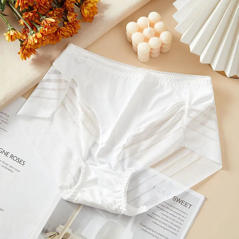 Plus Sized Stripped High Rise Panties