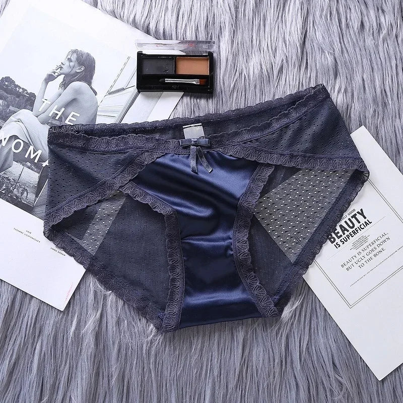 Satin Lace Underwear