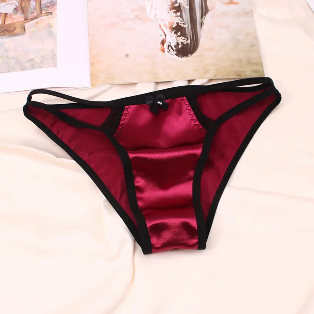 Satin Stretch See-Through Side Panty
