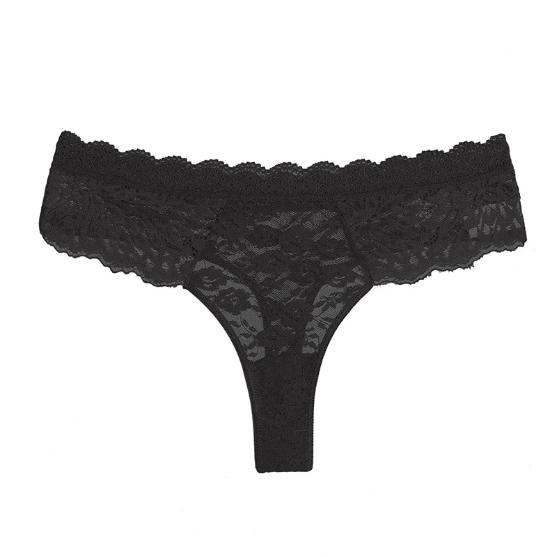 Lace Thong Hollow Out Panties