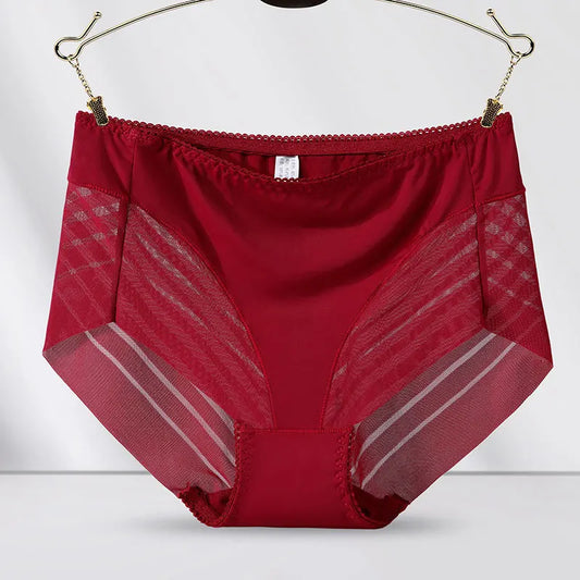 Plus Sized Stripped High Rise Panties