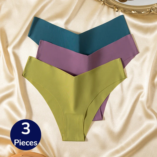 V Cut Seamless Panties 3pcs/Set